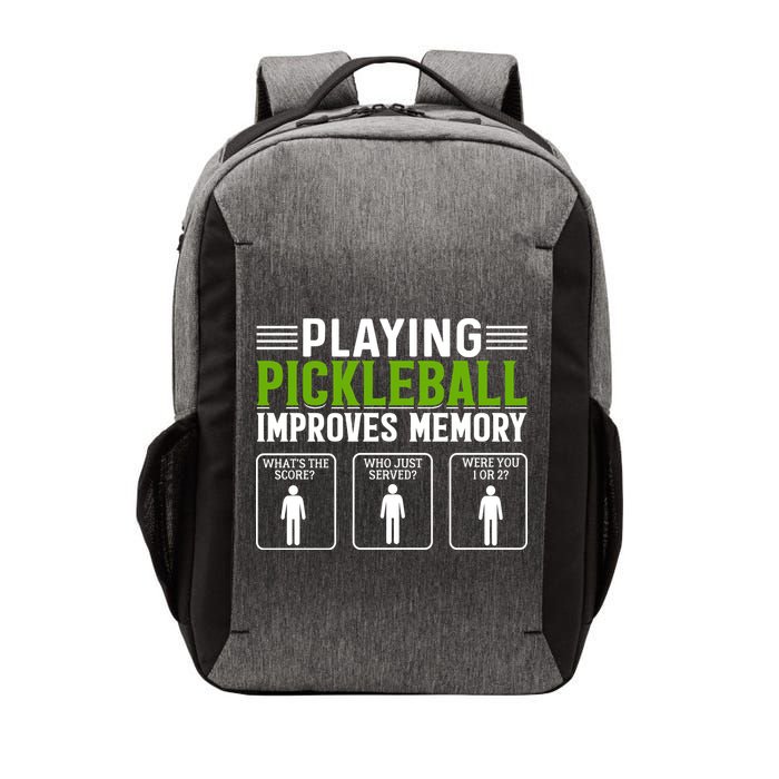 Playing Pickleball Improves Memory Funny Pickleball Vector Backpack