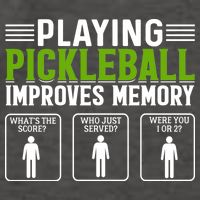 Playing Pickleball Improves Memory Funny Pickleball Vector Backpack