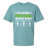 Playing Pickleball Improves Memory Funny Pickleball Sueded Cloud Jersey T-Shirt
