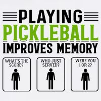 Playing Pickleball Improves Memory Funny Pickleball Garment-Dyed Sweatshirt