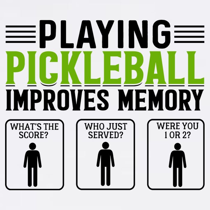 Playing Pickleball Improves Memory Funny Pickleball Garment-Dyed Sweatshirt