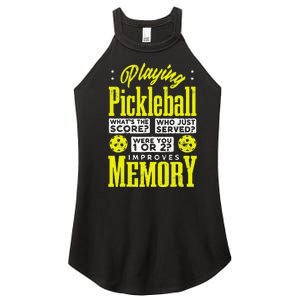 Playing Pickleball Improves Memory Dink Player Women's Perfect Tri Rocker Tank