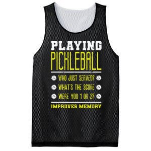 Playing Pickleball Improves Memory Dink Player Mesh Reversible Basketball Jersey Tank