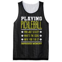 Playing Pickleball Improves Memory Dink Player Mesh Reversible Basketball Jersey Tank