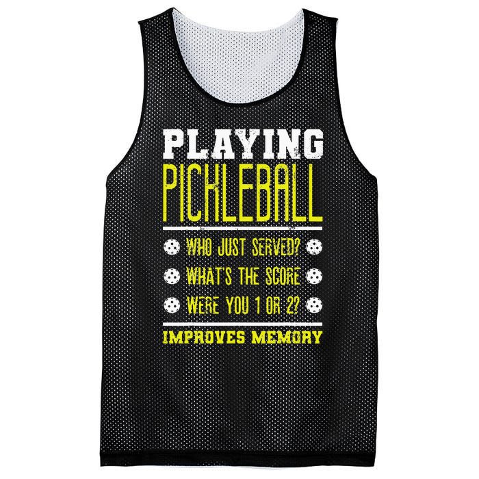 Playing Pickleball Improves Memory Dink Player Mesh Reversible Basketball Jersey Tank