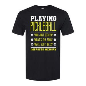 Playing Pickleball Improves Memory Dink Player Softstyle CVC T-Shirt