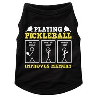 Playing Pickleball Improves Memory Dink Funny Pickleball Doggie Tank