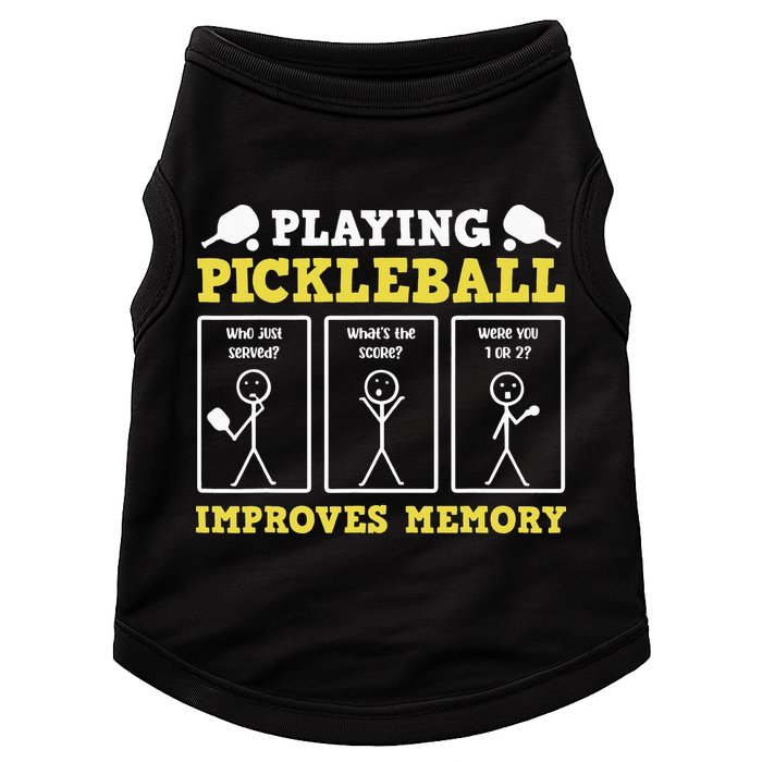 Playing Pickleball Improves Memory Dink Funny Pickleball Doggie Tank