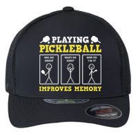 Playing Pickleball Improves Memory Dink Funny Pickleball Flexfit Unipanel Trucker Cap
