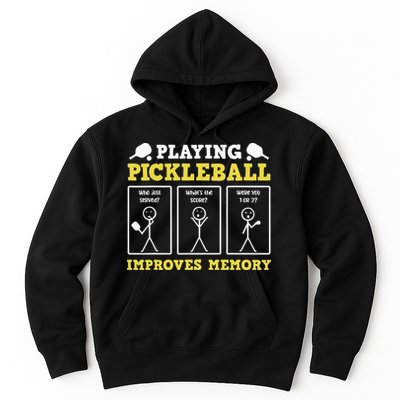 Playing Pickleball Improves Memory Dink Funny Pickleball Hoodie