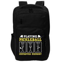 Playing Pickleball Improves Memory Dink Funny Pickleball Impact Tech Backpack