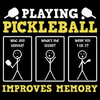 Playing Pickleball Improves Memory Dink Funny Pickleball 7-Panel Snapback Hat