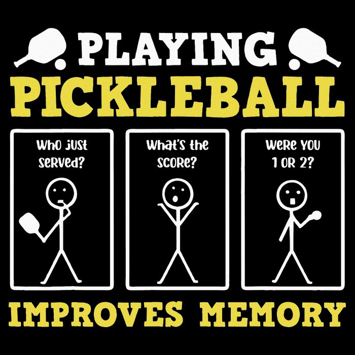 Playing Pickleball Improves Memory Dink Funny Pickleball 7-Panel Snapback Hat