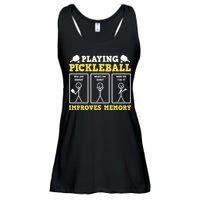 Playing Pickleball Improves Memory Dink Funny Pickleball Ladies Essential Flowy Tank