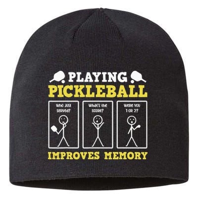 Playing Pickleball Improves Memory Dink Funny Pickleball Sustainable Beanie
