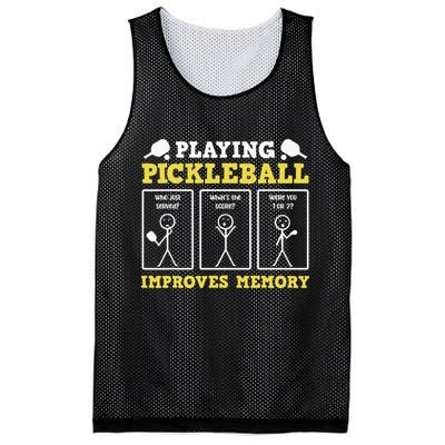 Playing Pickleball Improves Memory Dink Funny Pickleball Mesh Reversible Basketball Jersey Tank