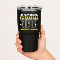 Playing Pickleball Improves Memory Dink Funny Pickleball Tumbler
