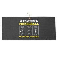 Playing Pickleball Improves Memory Dink Funny Pickleball Large Microfiber Waffle Golf Towel