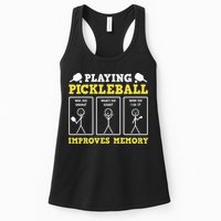 Playing Pickleball Improves Memory Dink Funny Pickleball Womens Tank Top