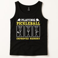 Playing Pickleball Improves Memory Dink Funny Pickleball Tank Top