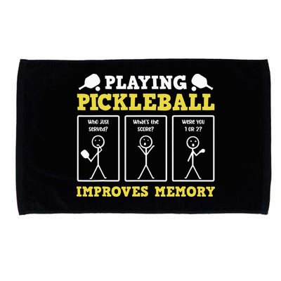 Playing Pickleball Improves Memory Dink Funny Pickleball Microfiber Hand Towel