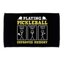 Playing Pickleball Improves Memory Dink Funny Pickleball Microfiber Hand Towel