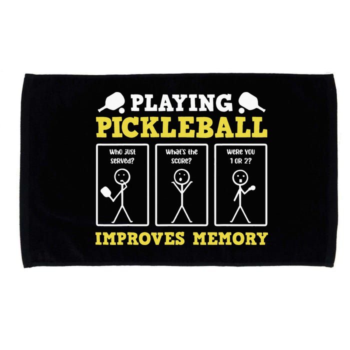 Playing Pickleball Improves Memory Dink Funny Pickleball Microfiber Hand Towel