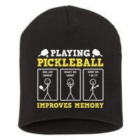 Playing Pickleball Improves Memory Dink Funny Pickleball Short Acrylic Beanie