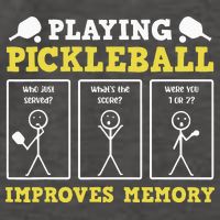 Playing Pickleball Improves Memory Dink Funny Pickleball Vector Backpack