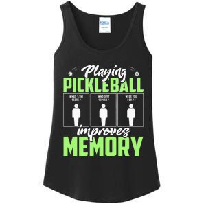 Playing Pickleball Improves Memory Funny Pickleball Dinking Ladies Essential Tank