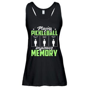 Playing Pickleball Improves Memory Funny Pickleball Dinking Ladies Essential Flowy Tank