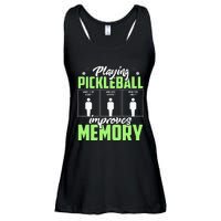 Playing Pickleball Improves Memory Funny Pickleball Dinking Ladies Essential Flowy Tank