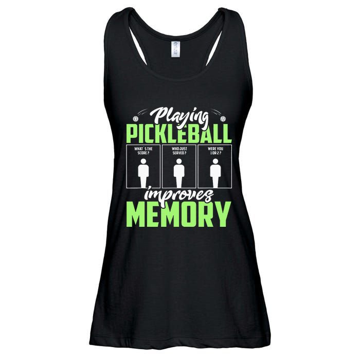 Playing Pickleball Improves Memory Funny Pickleball Dinking Ladies Essential Flowy Tank