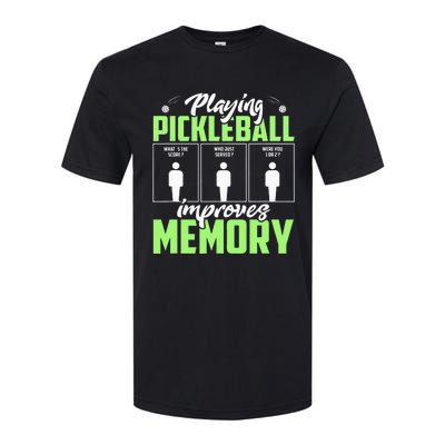 Playing Pickleball Improves Memory Dink Player Softstyle® CVC T-Shirt