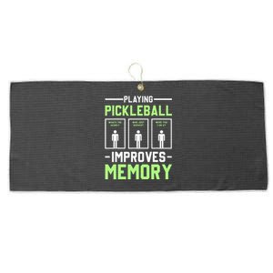 Playing Pickleball Improves Memory Dink Player Large Microfiber Waffle Golf Towel