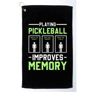 Playing Pickleball Improves Memory Dink Player Platinum Collection Golf Towel