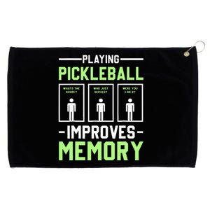 Playing Pickleball Improves Memory Dink Player Grommeted Golf Towel