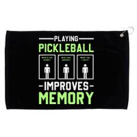 Playing Pickleball Improves Memory Dink Player Grommeted Golf Towel