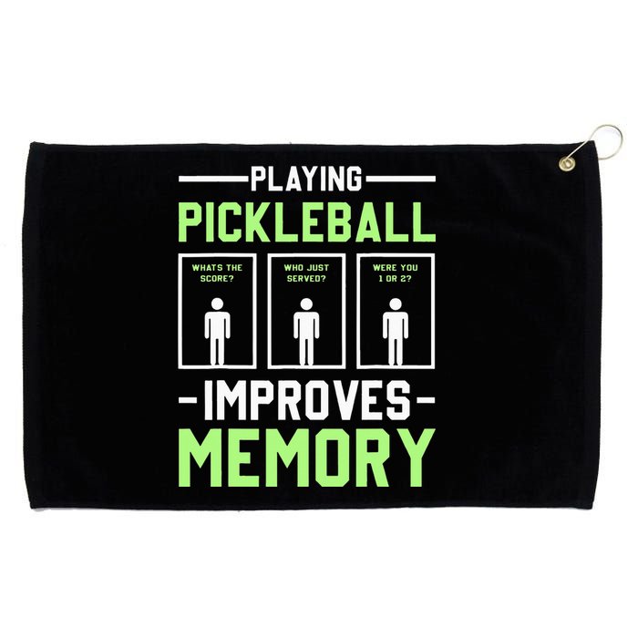 Playing Pickleball Improves Memory Dink Player Grommeted Golf Towel