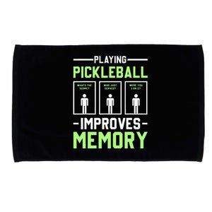 Playing Pickleball Improves Memory Dink Player Microfiber Hand Towel