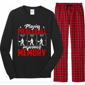 Playing Pickleball Improves Memory Pickleball Retirement Long Sleeve Pajama Set