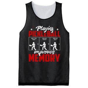 Playing Pickleball Improves Memory Pickleball Retirement Mesh Reversible Basketball Jersey Tank