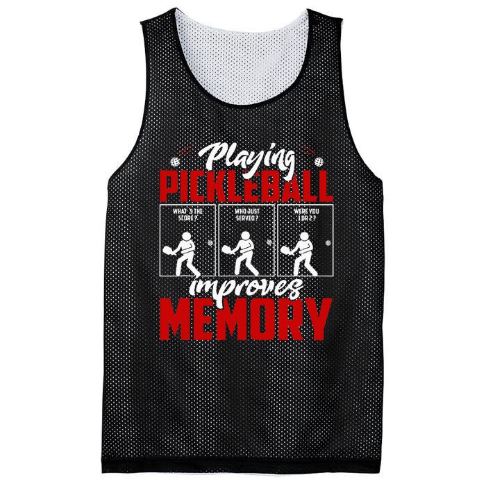 Playing Pickleball Improves Memory Pickleball Retirement Mesh Reversible Basketball Jersey Tank