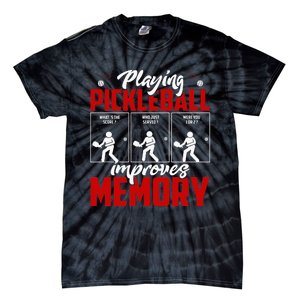 Playing Pickleball Improves Memory Pickleball Retirement Tie-Dye T-Shirt