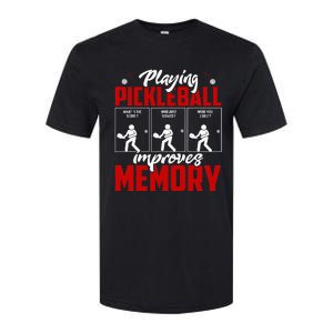 Playing Pickleball Improves Memory Pickleball Retirement Softstyle CVC T-Shirt