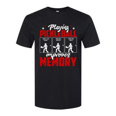 Playing Pickleball Improves Memory Dink Player Softstyle® CVC T-Shirt