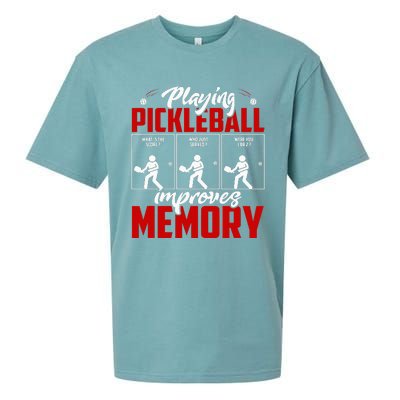 Playing Pickleball Improves Memory Dink Player Sueded Cloud Jersey T-Shirt