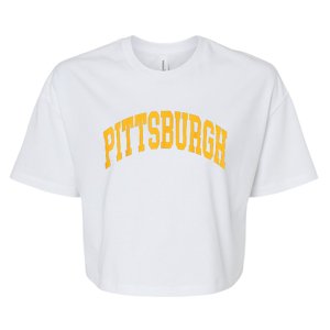 Pittsburgh Bella+Canvas Jersey Crop Tee