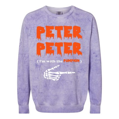 Peter Peter IM With The Pumpkin Colorblast Crewneck Sweatshirt