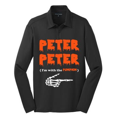 Peter Peter IM With The Pumpkin Silk Touch Performance Long Sleeve Polo